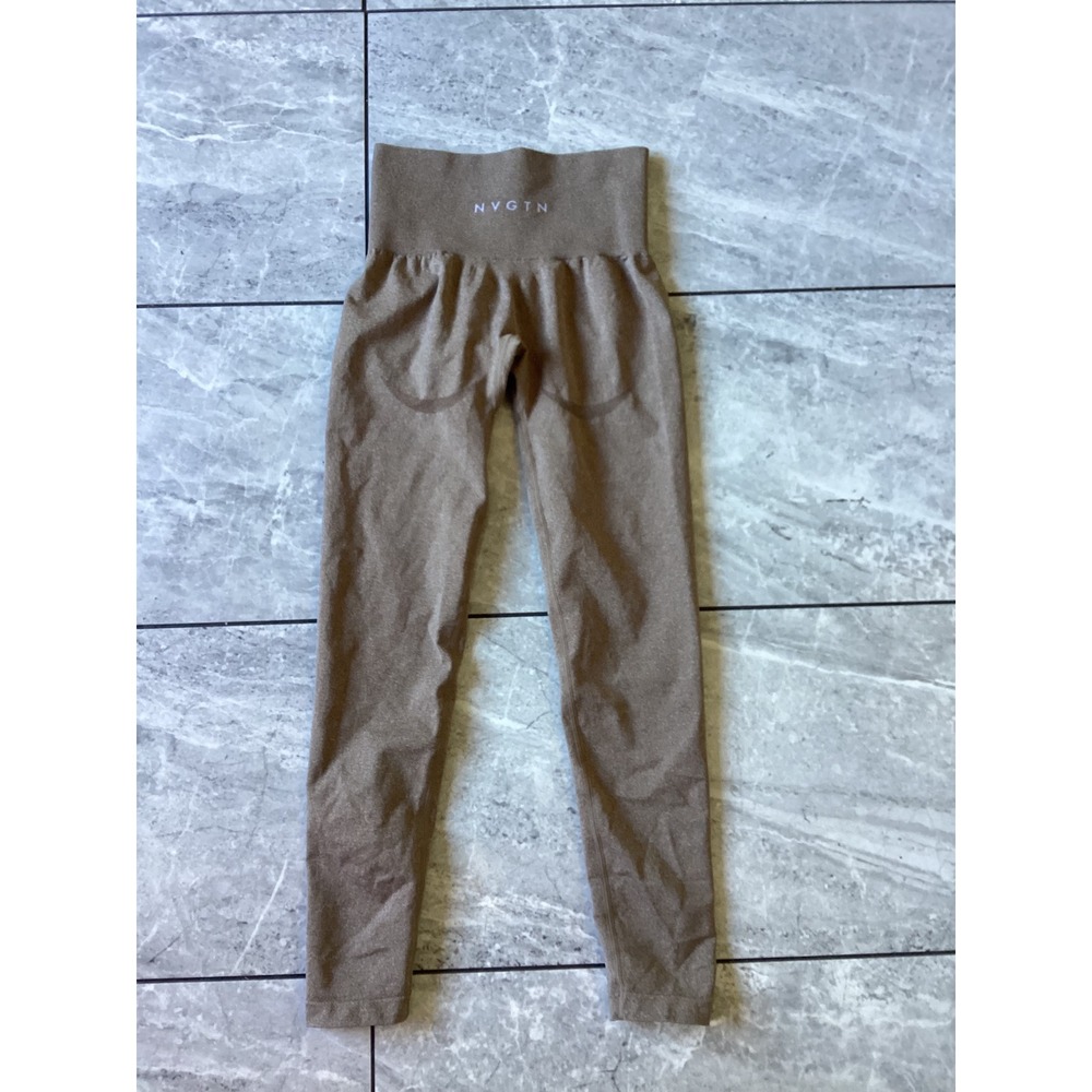 NVGTN Seamless High Waisted Leggings Tan XS Workout Gym Athletic